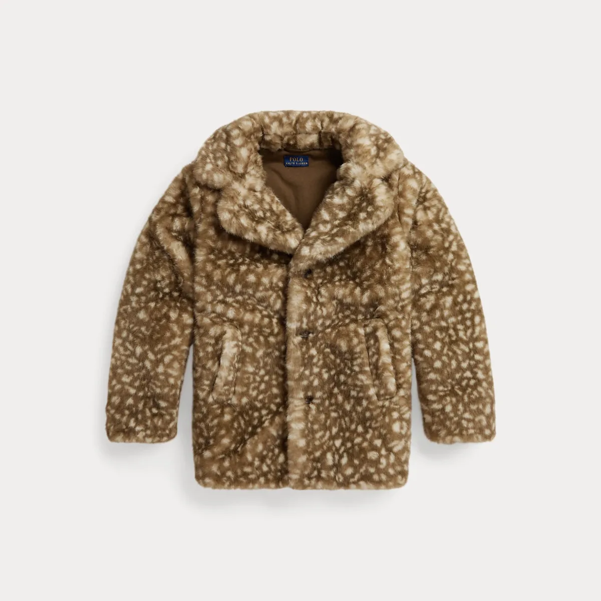 Fawn-Print Teddy Fleece Jacket by Ralph Lauren