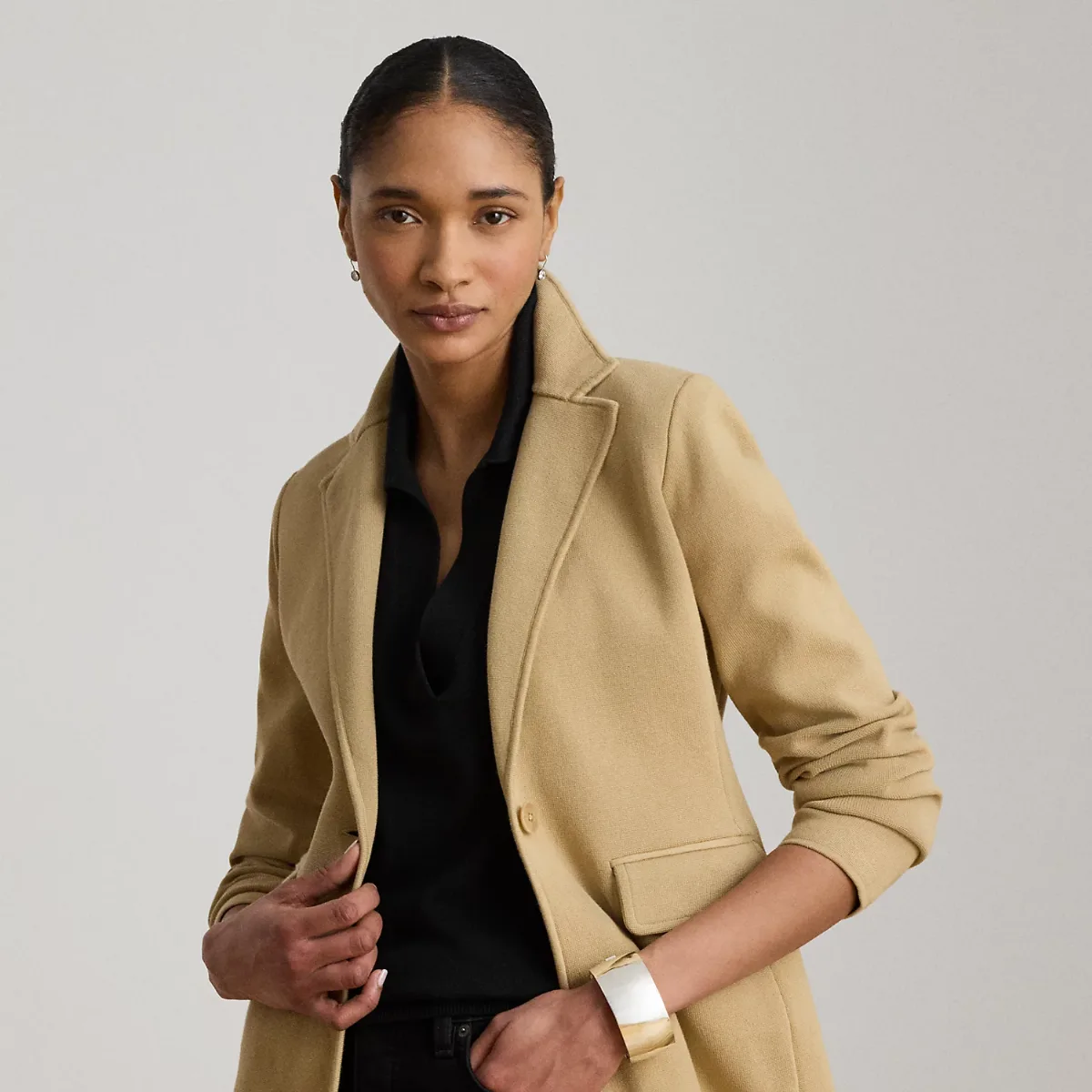 Cotton-Blend Sweater Blazer by Ralph Lauren