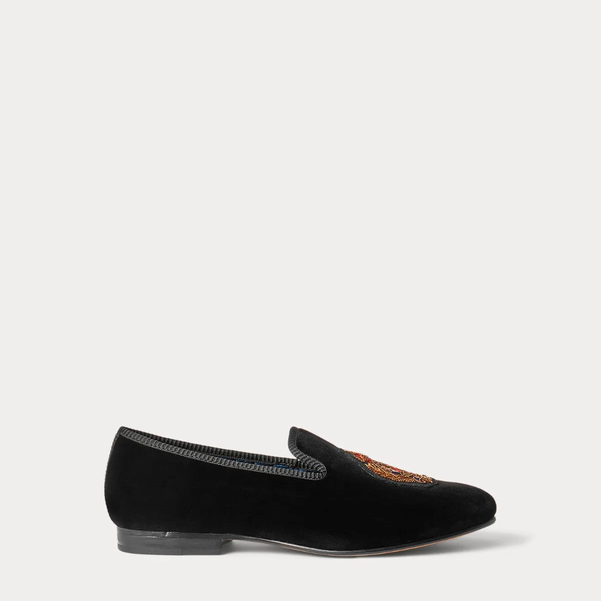 Paxton Crest Velvet Slipper by Ralph Lauren