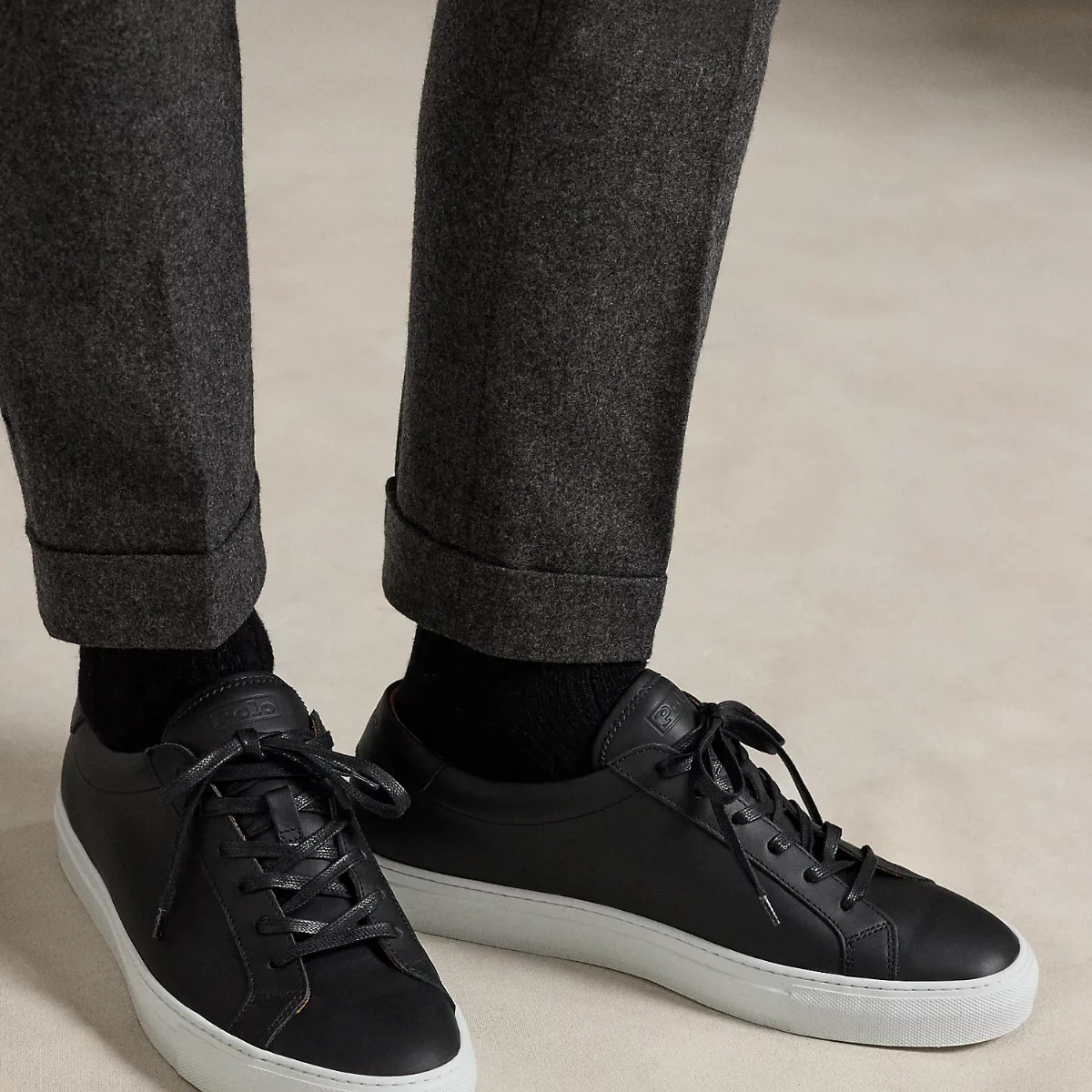 Jermain Leather Sneaker by Ralph Lauren