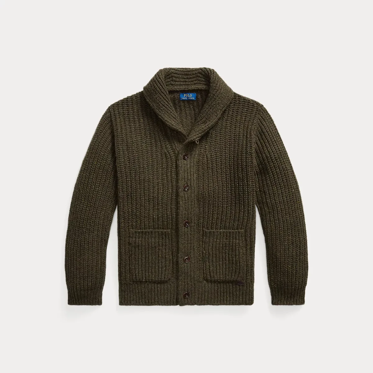 Wool-Blend Shawl Cardigan