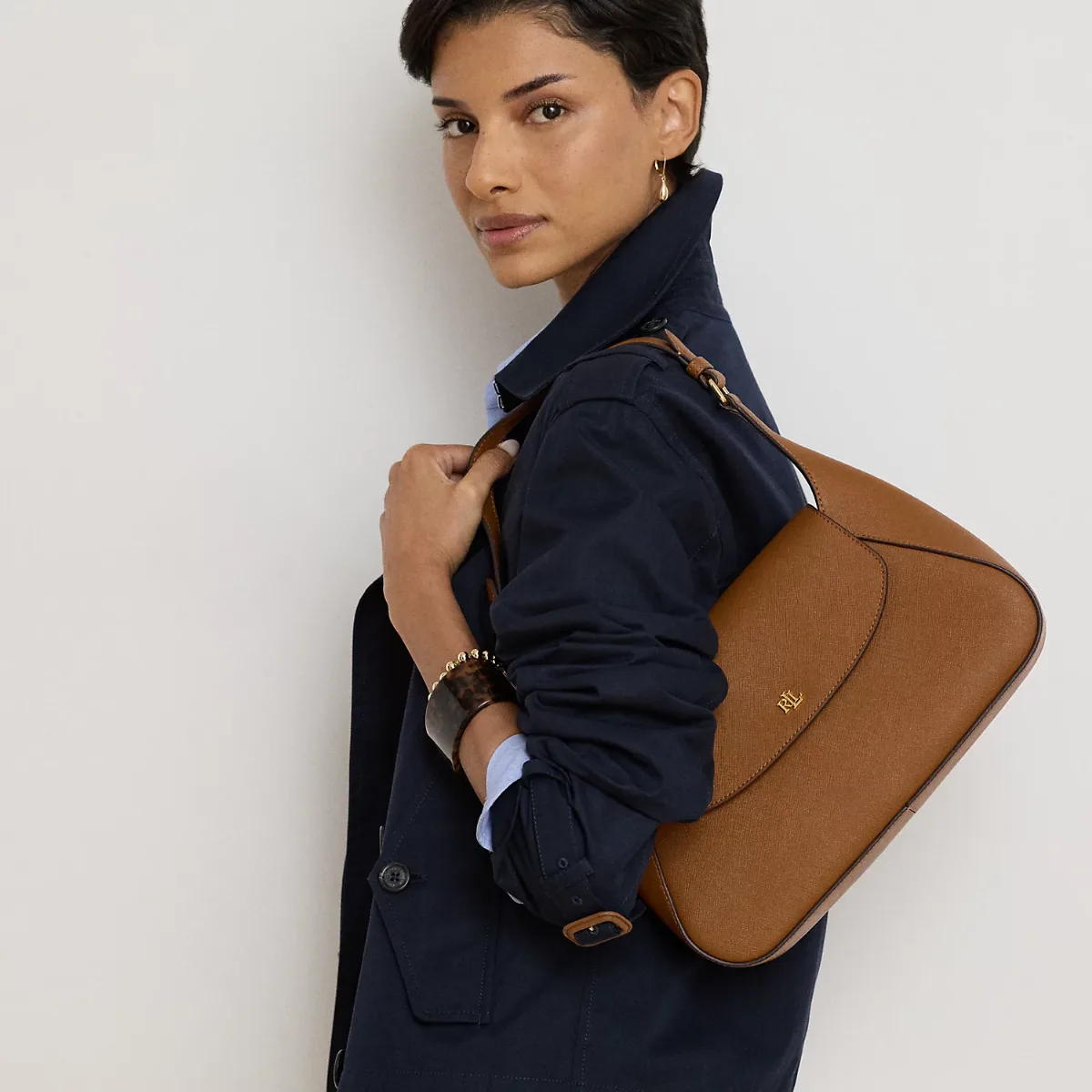 Crosshatch Medium Schylar Shoulder Bag
