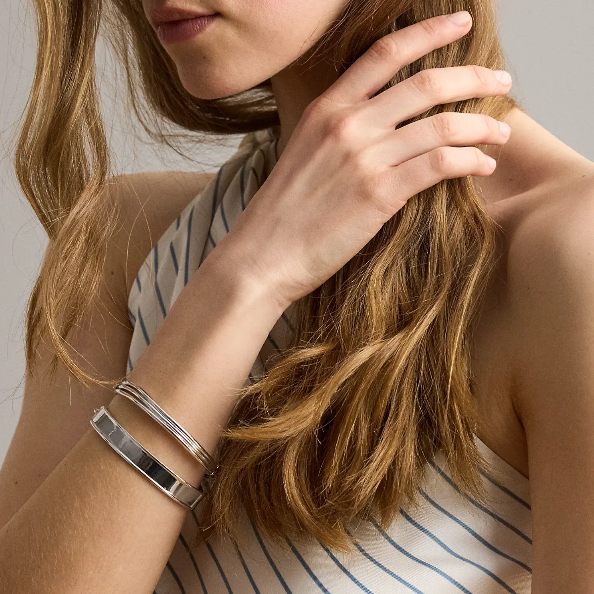 Sterling Silver Wavy Bangle by Ralph Lauren
