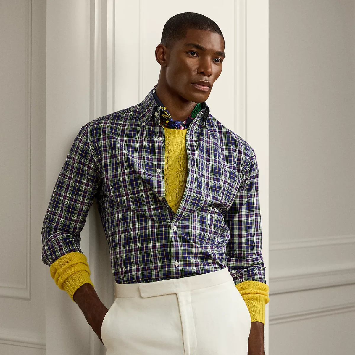 Plaid Poplin Shirt by Ralph Lauren