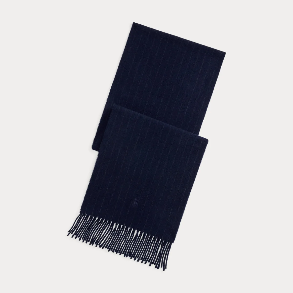 Chalk-Stripe Cashmere-Wool Scarf by Ralph Lauren
