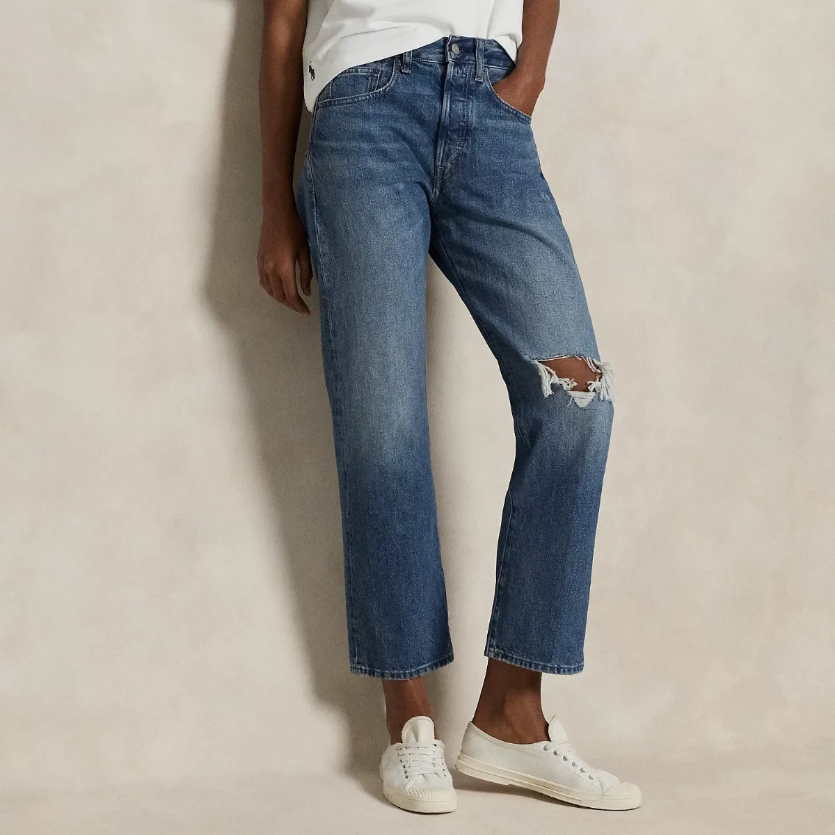 Relaxed Straight Crop Jean by Ralph Lauren