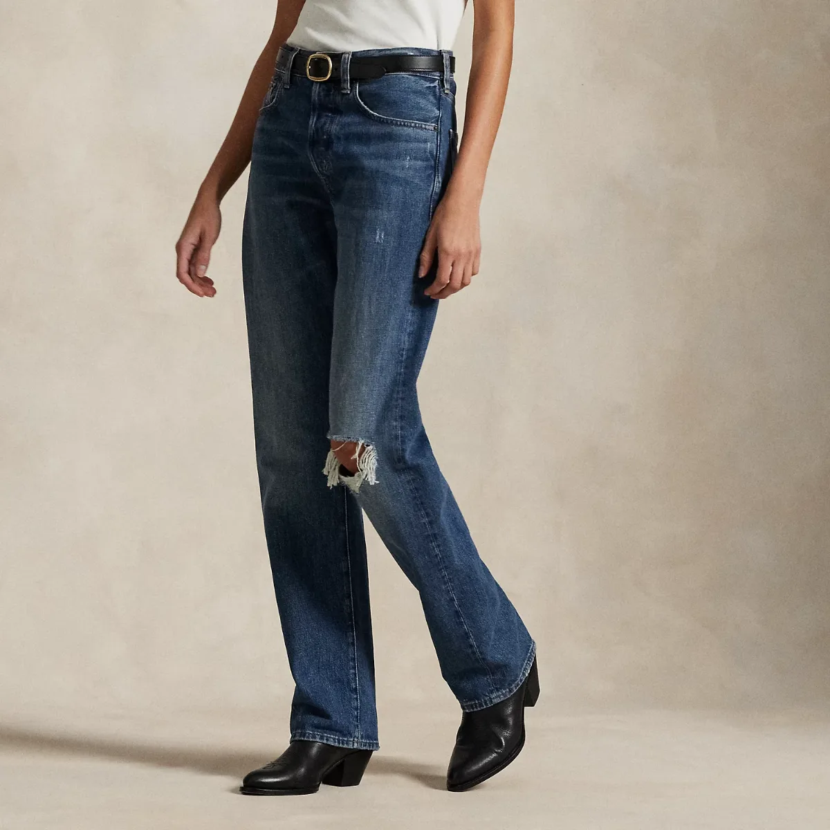 High-Rise Relaxed Straight Jean