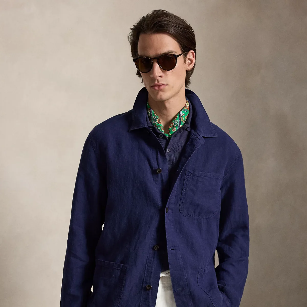 Linen Utility Jacket by Ralph Lauren