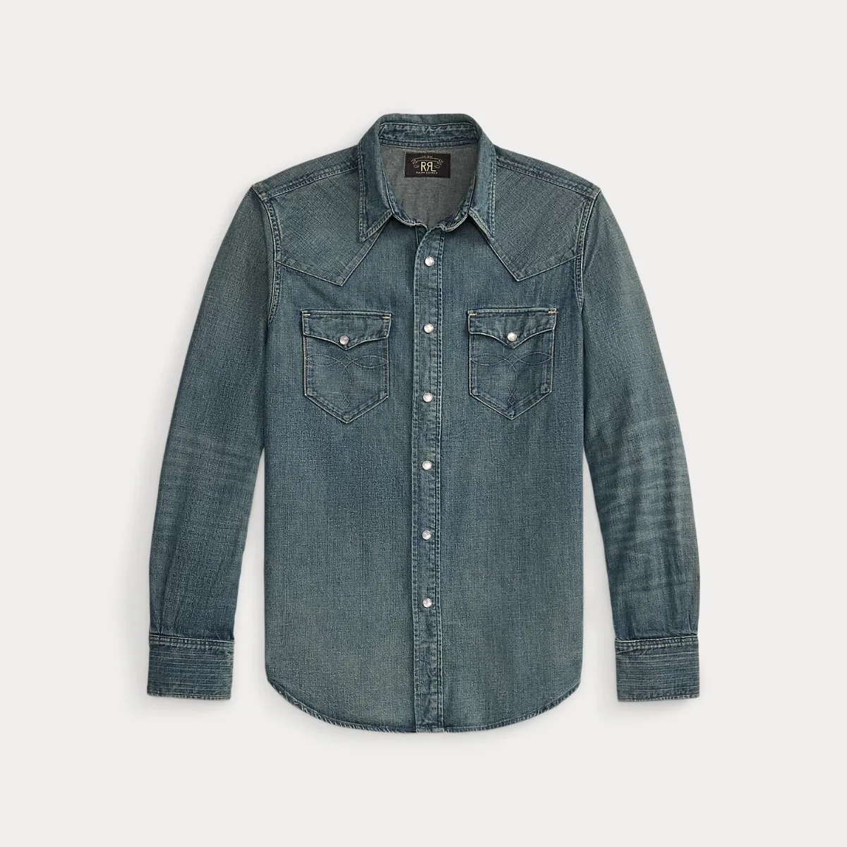 Slim Fit Denim Western Shirt