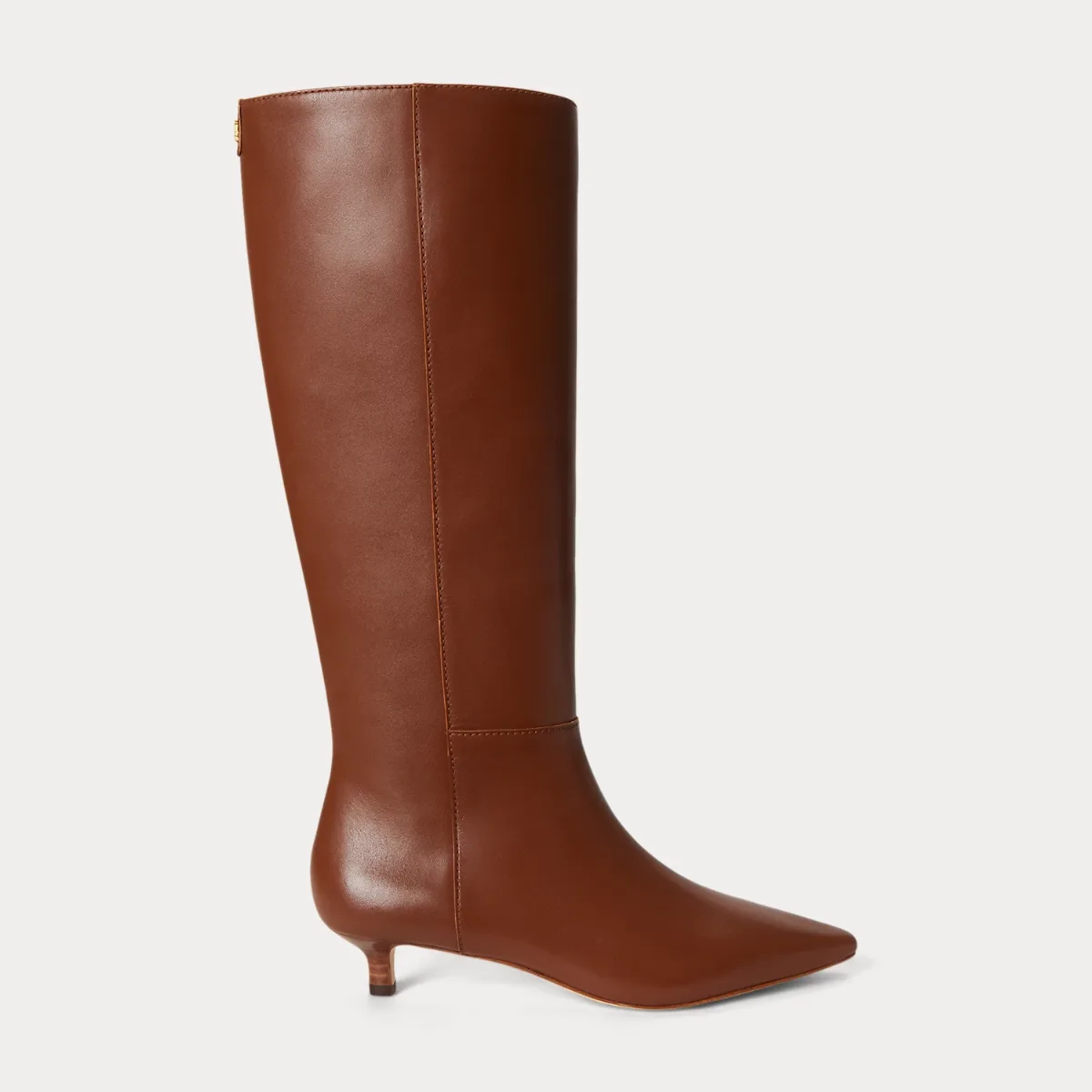 Francesca Calfskin Tall Boot Heel