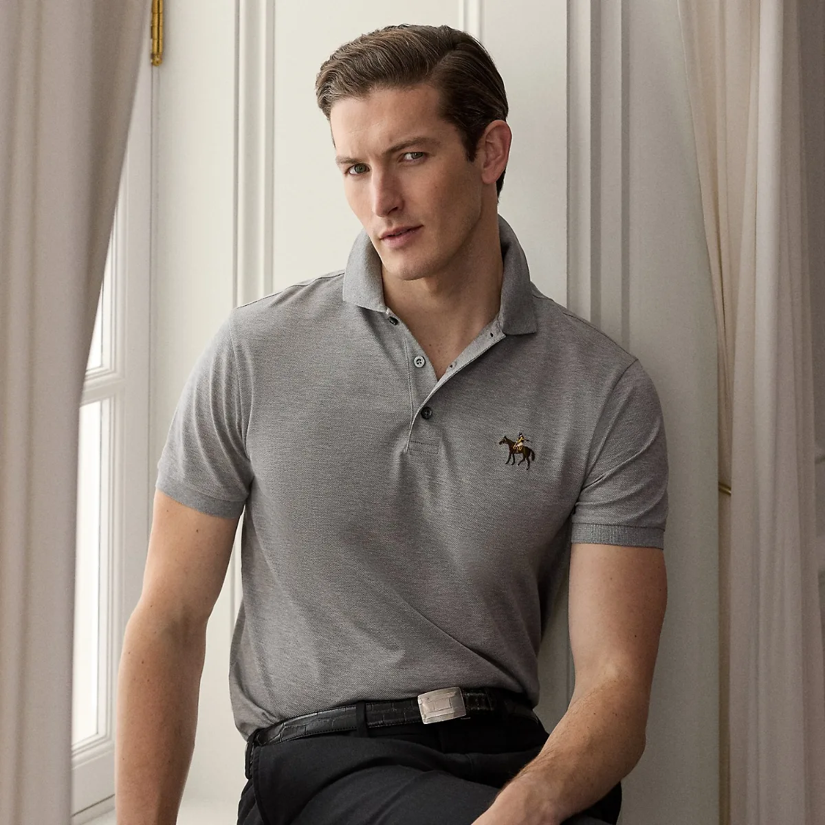 Custom Slim Fit Piqué Polo Shirt