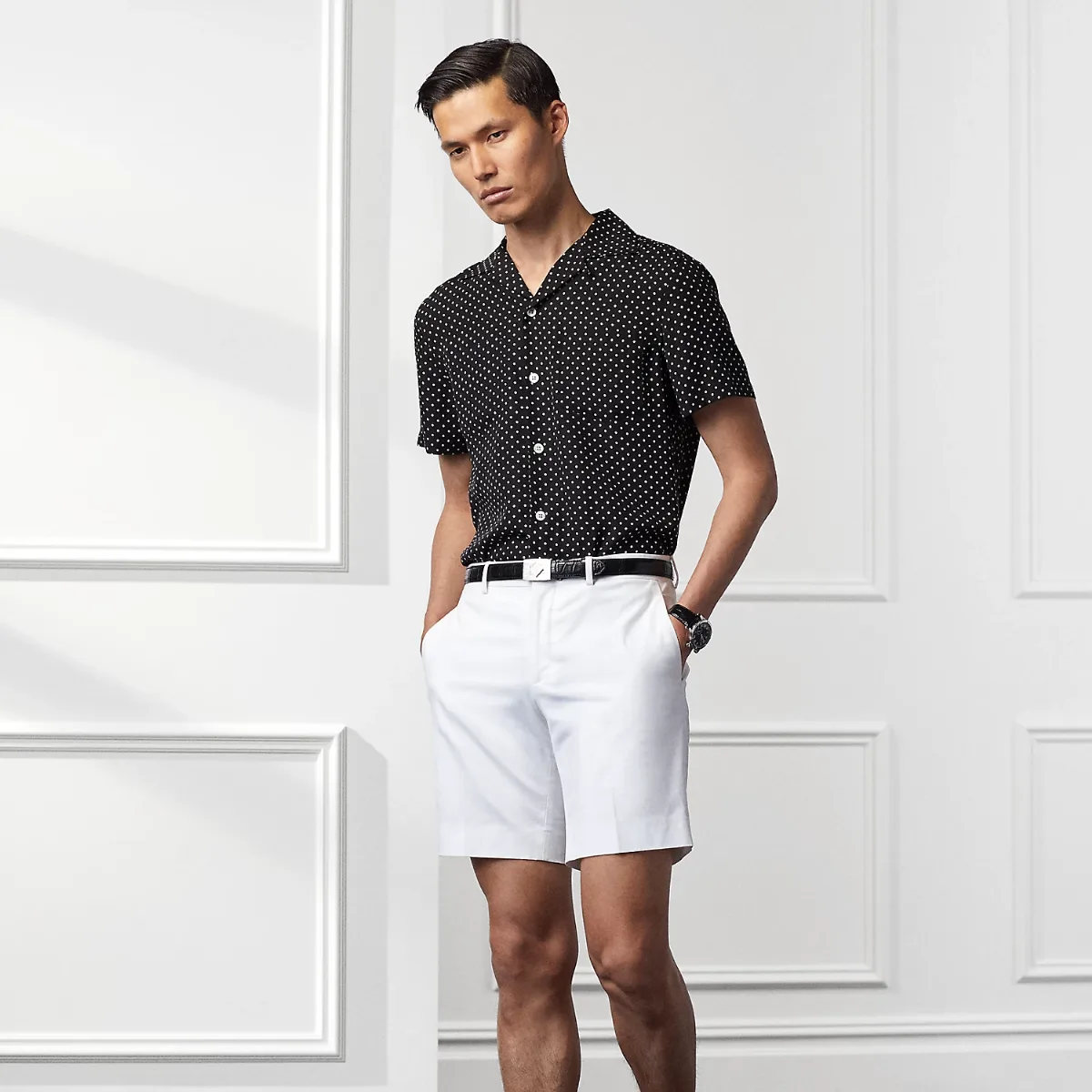 Straight Fit Stretch Chino Short by Ralph Lauren
