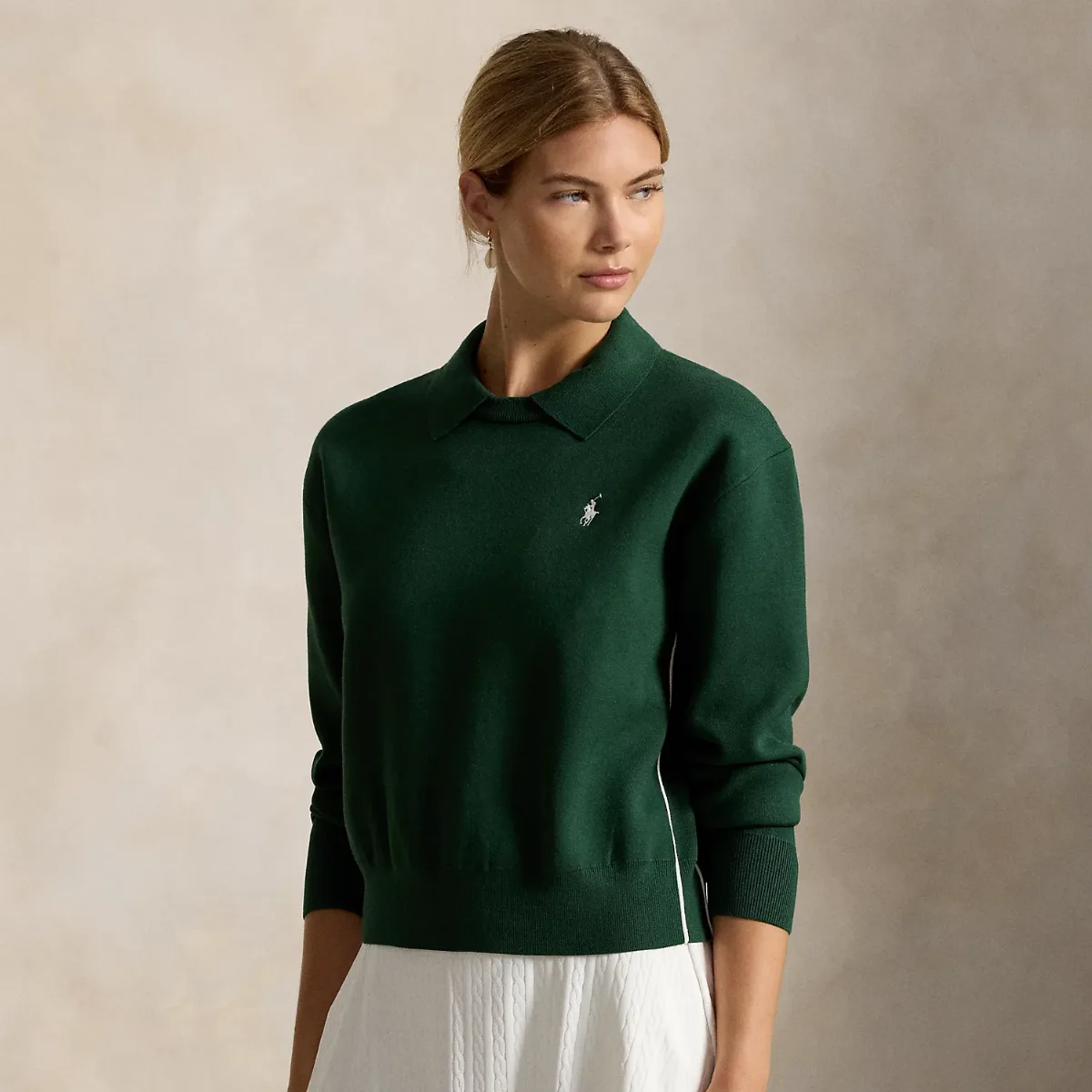 Polo-Collar Logo Pullover by Ralph Lauren