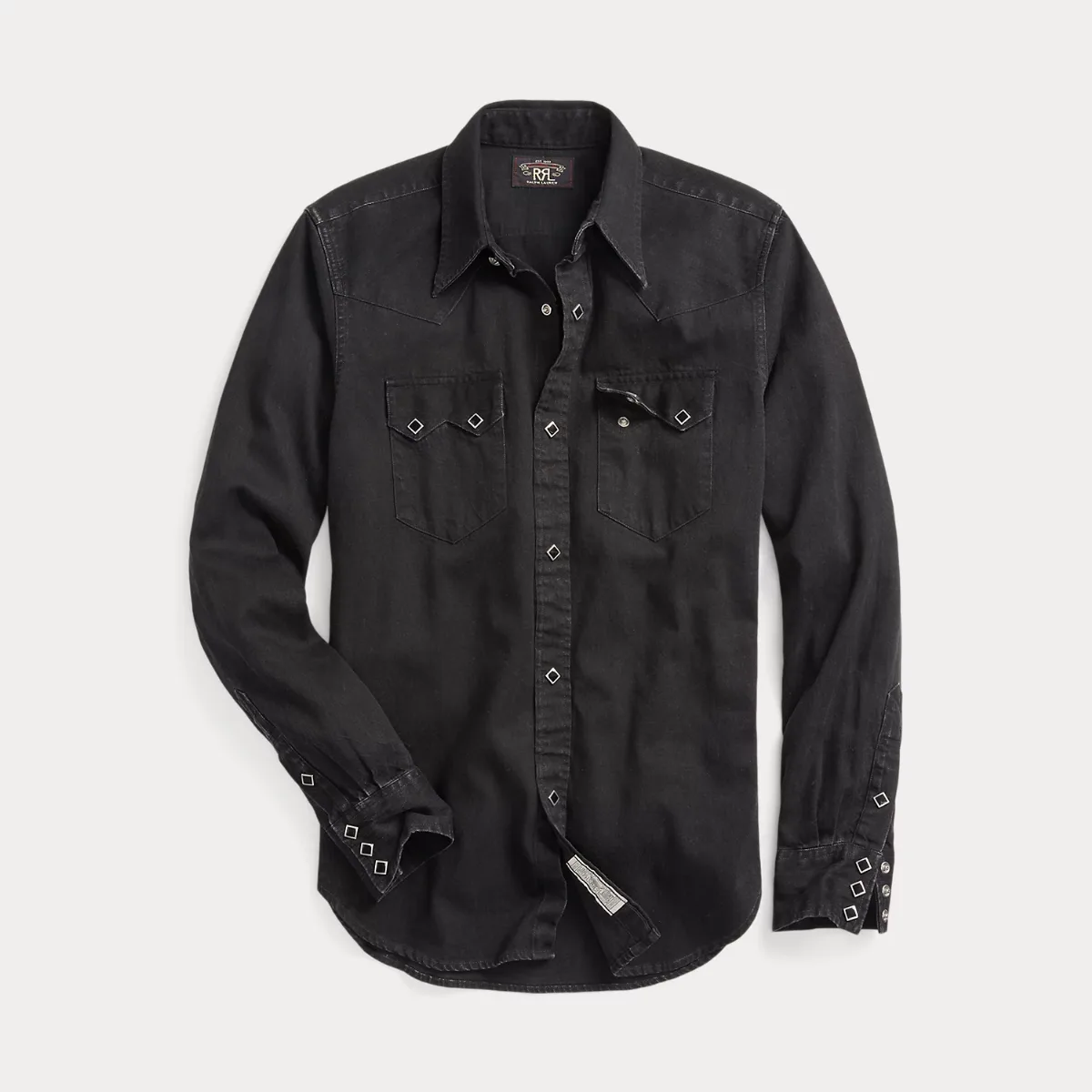 Slim Fit Denim Western Shirt