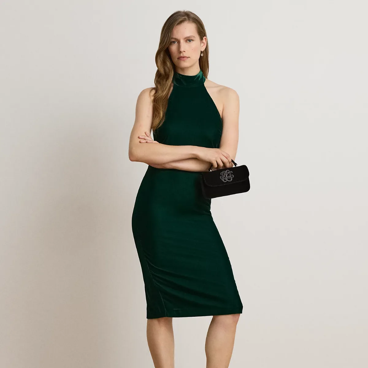 Mockneck Cocktail Dress by Ralph Lauren