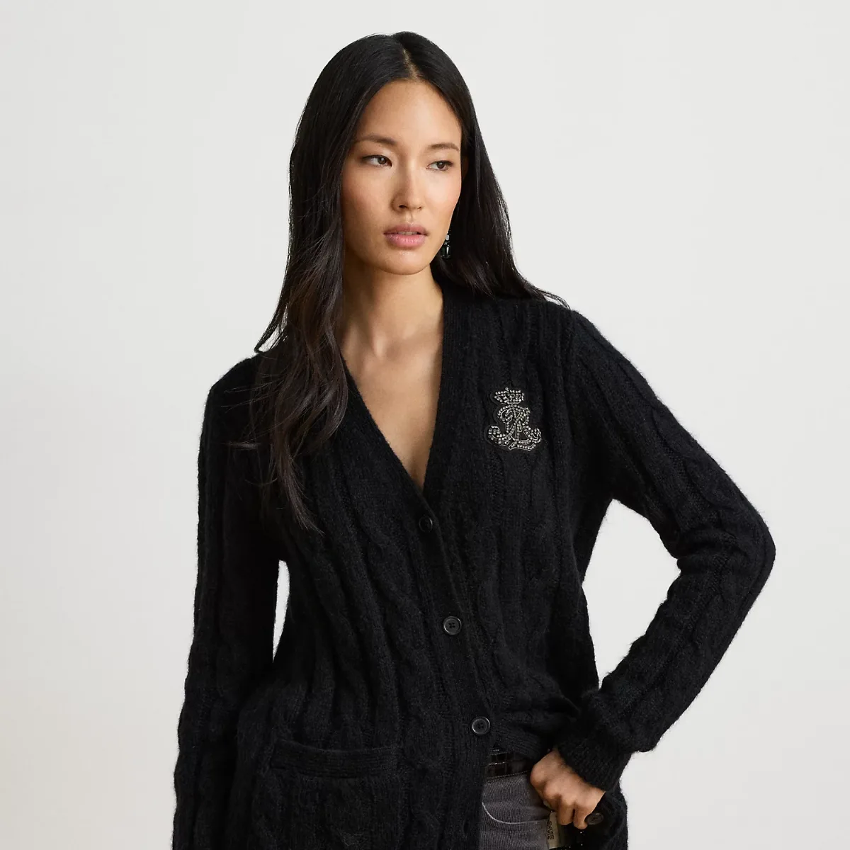 Bullion Cable-Knit Cardigan by Ralph Lauren