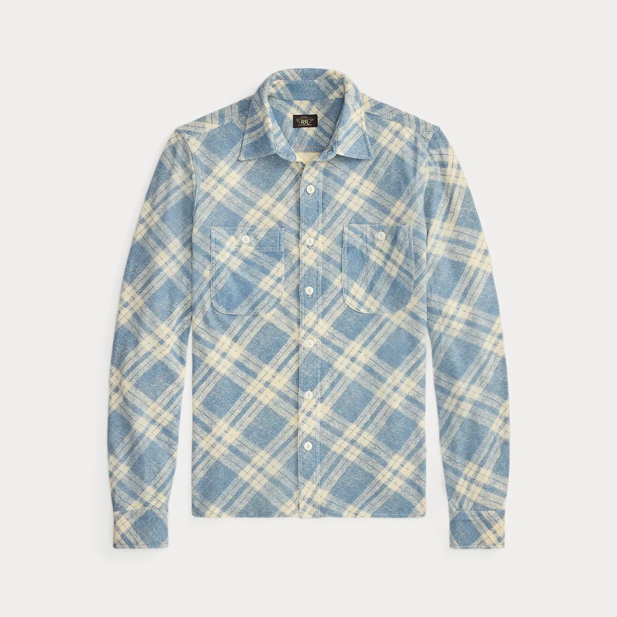 Plaid-Print Cotton-Linen Workshirt by Ralph Lauren