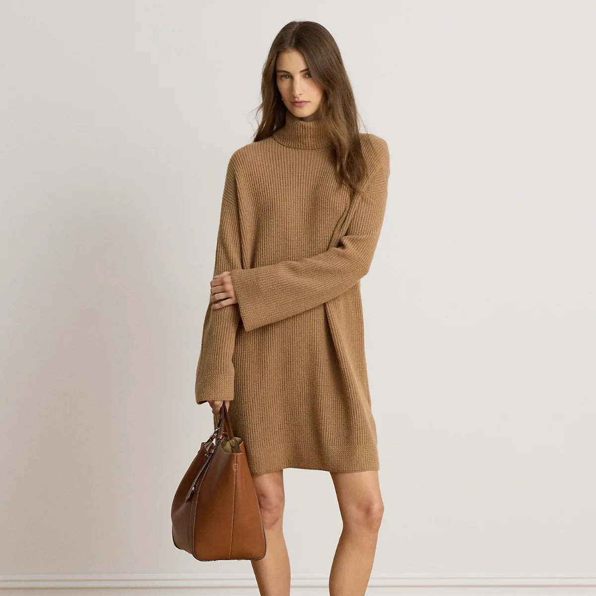Wool-Cashmere Turtleneck Dress