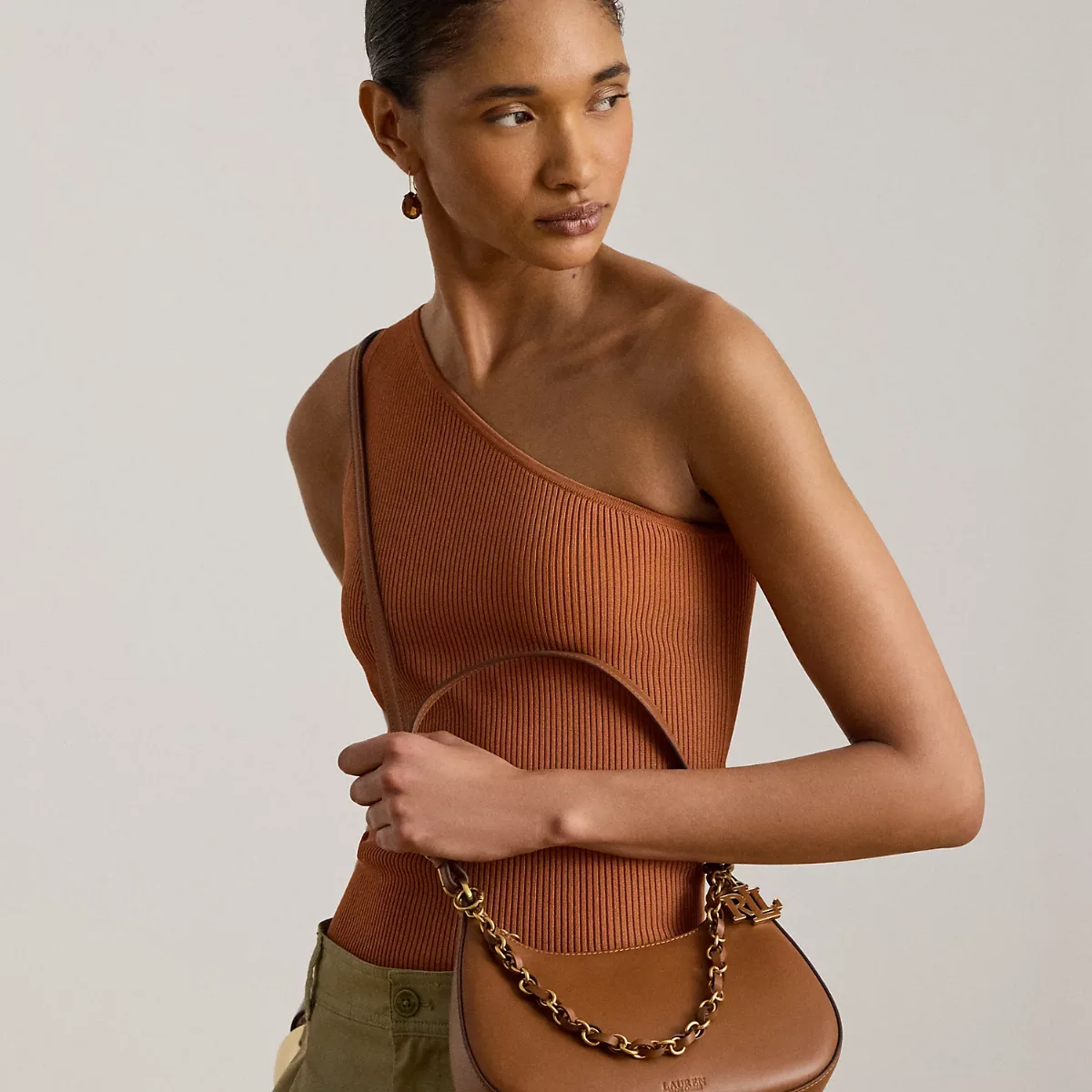 Leather Medium Marcy Zip Shoulder Bag
