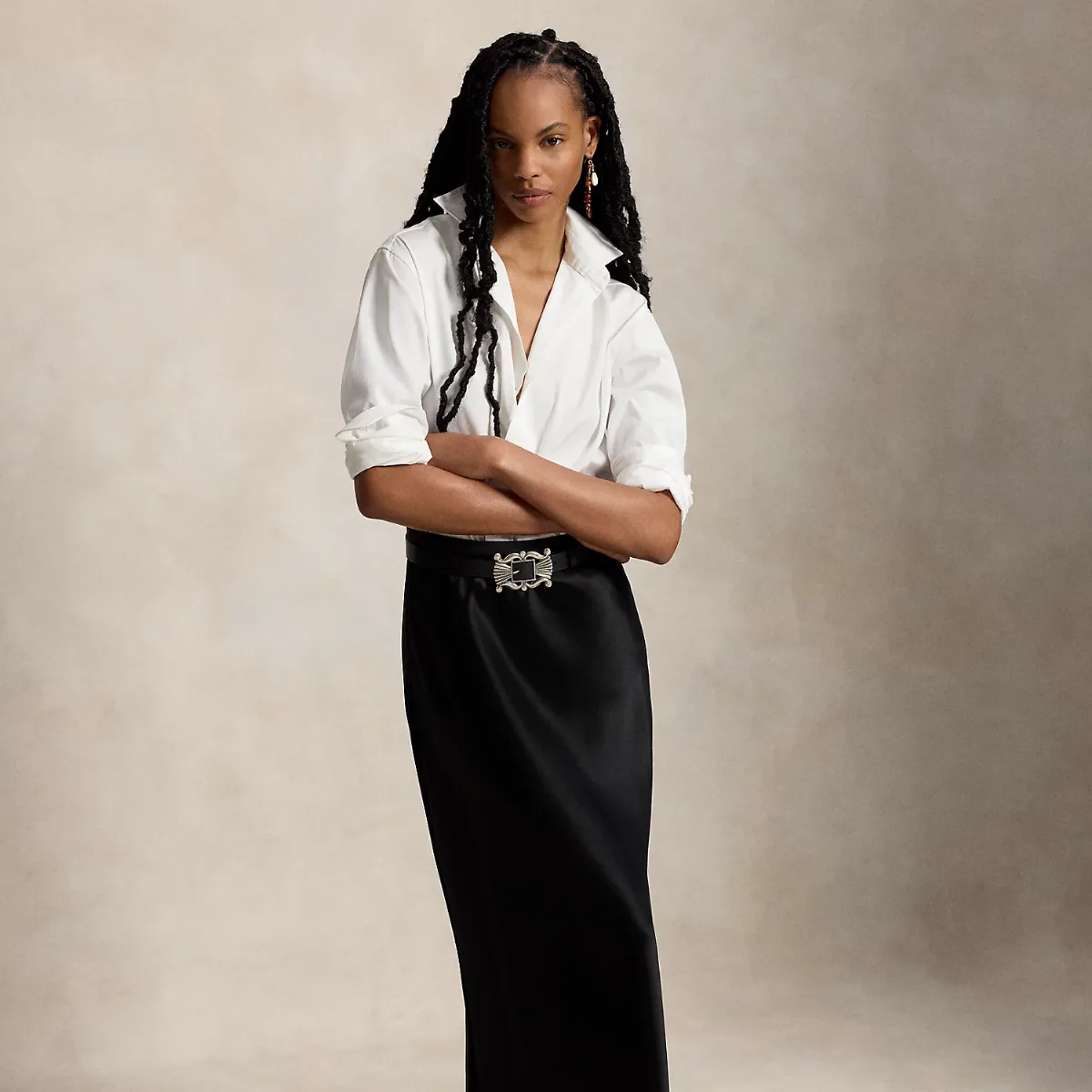 Double-Faced Satin Skirt by Ralph Lauren