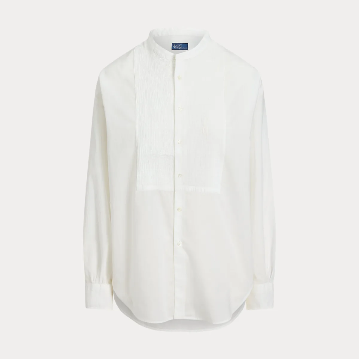 Washed Cotton Tuxedo Shirt