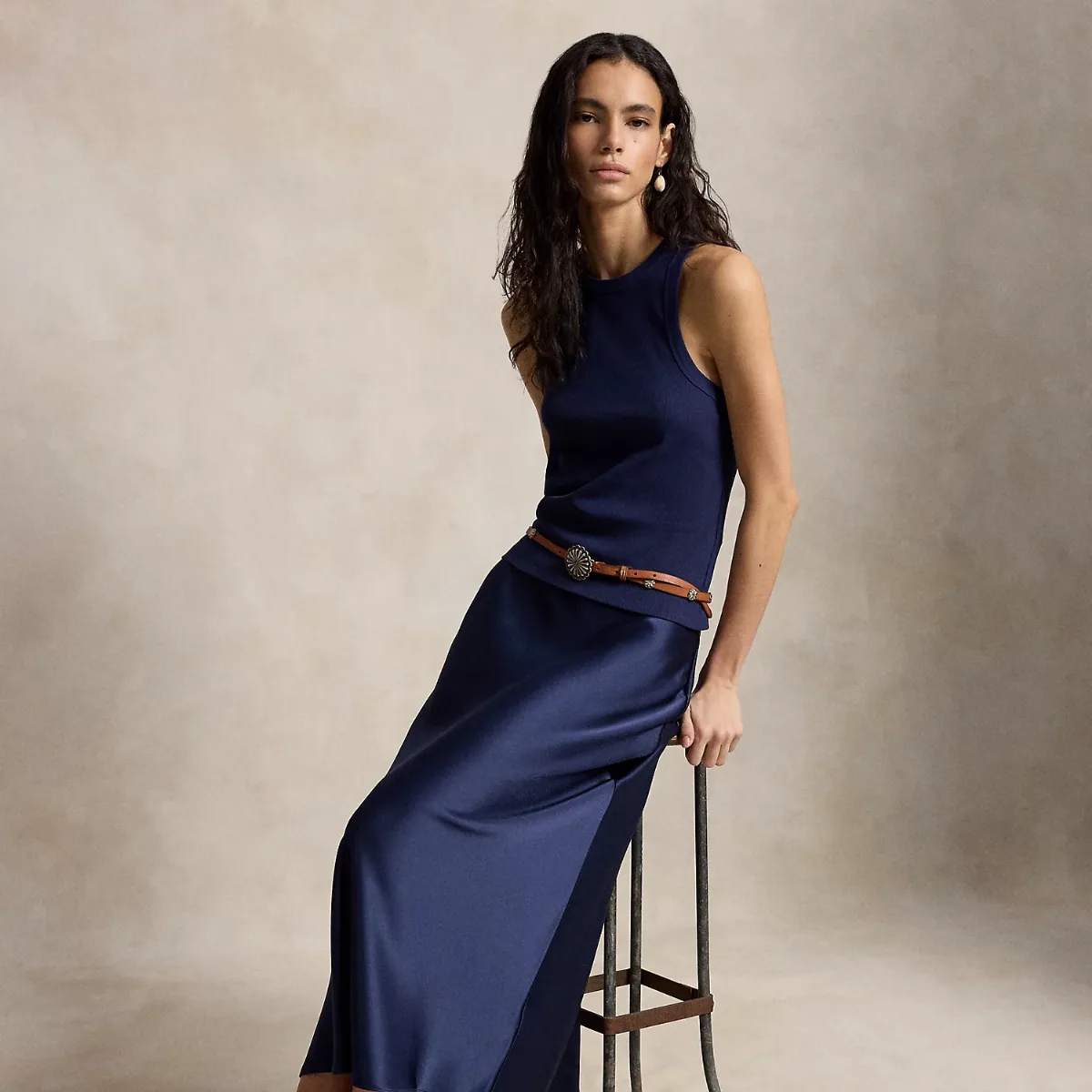 Double-Faced Satin Skirt