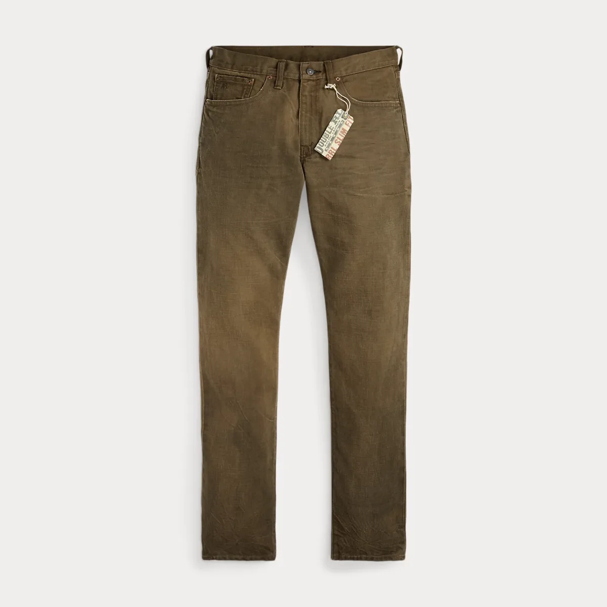 Slim Fit Distressed Brown Jean by Ralph Lauren