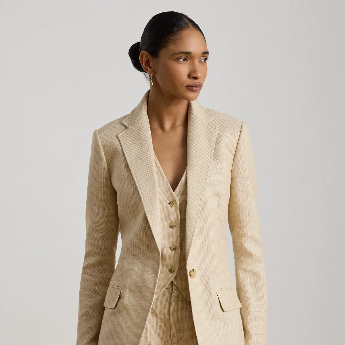 Linen-Cotton Tweed Blazer by Ralph Lauren