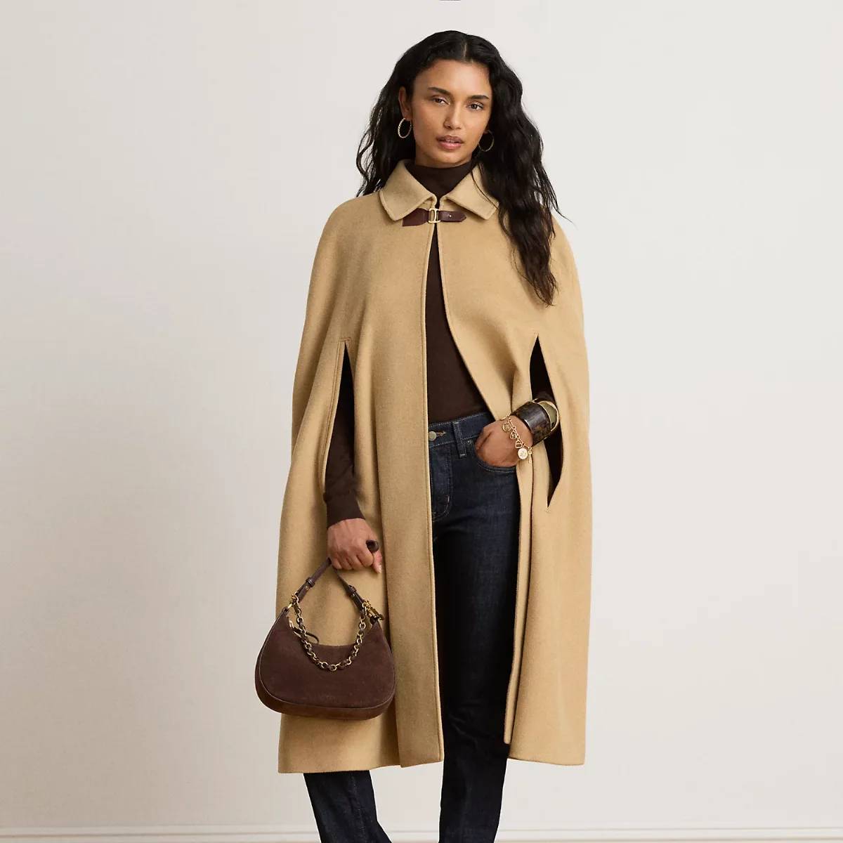 Wool-Blend Cape by Ralph Lauren