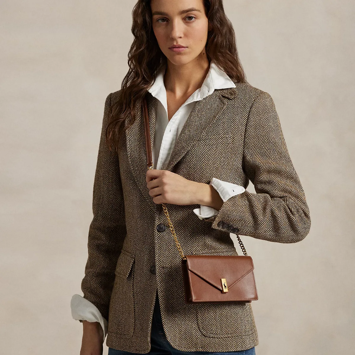 Polo ID Leather Chain Wallet & Bag by Ralph Lauren