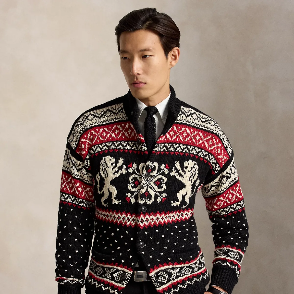 Relaxed Fit Cotton-Cashmere Cardigan by Ralph Lauren