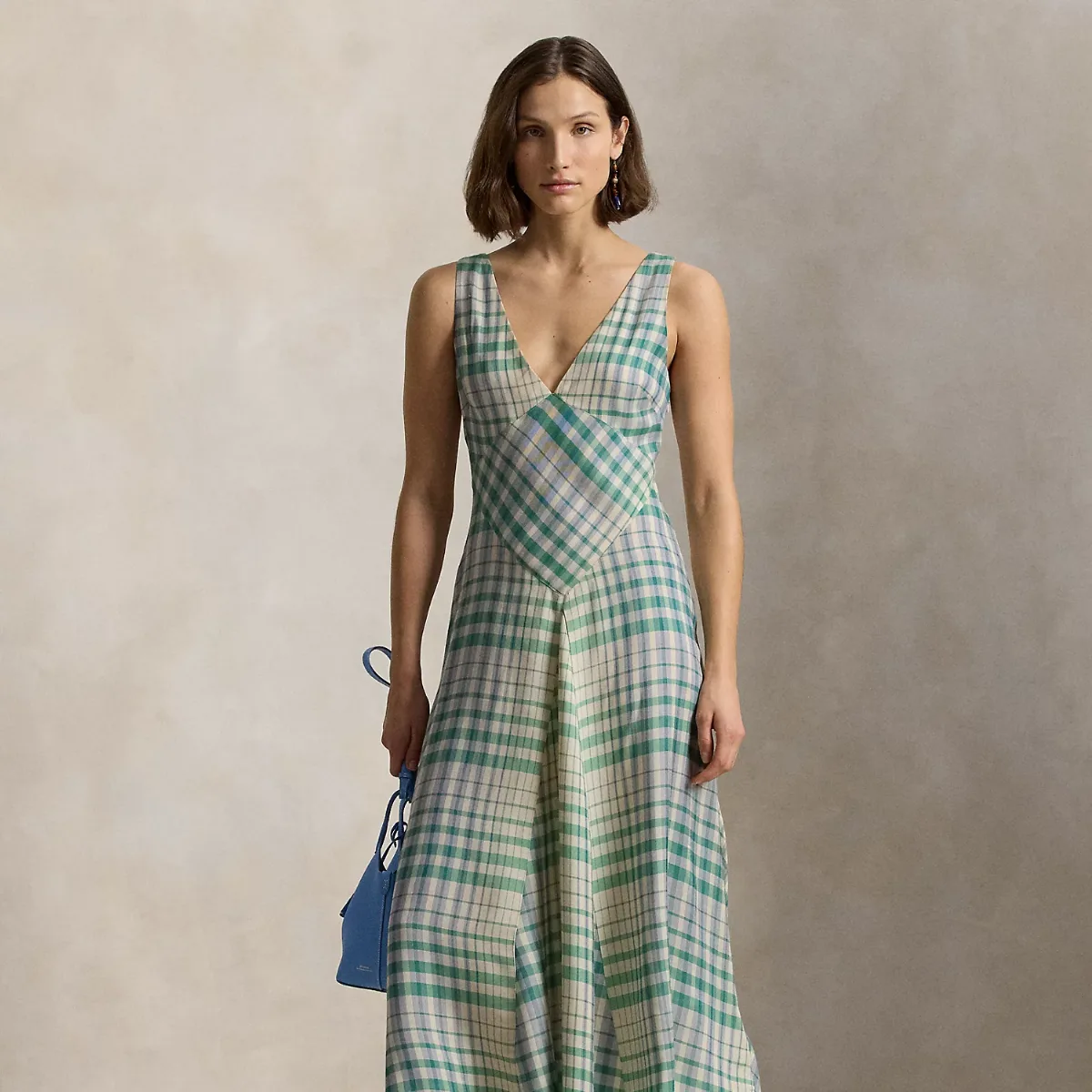 Paneled Sleeveless Dress by Ralph Lauren