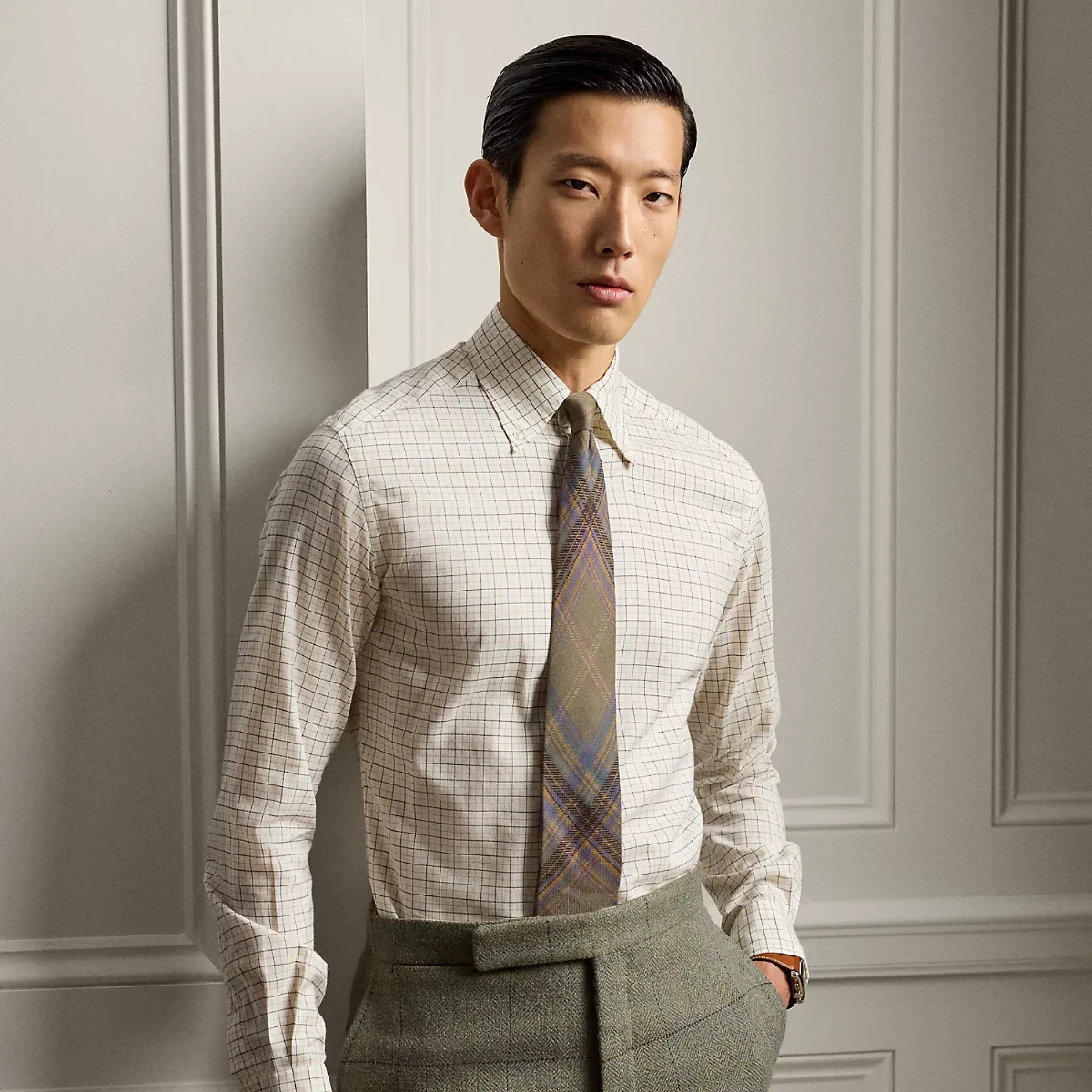 Tattersall Flannel Shirt by Ralph Lauren