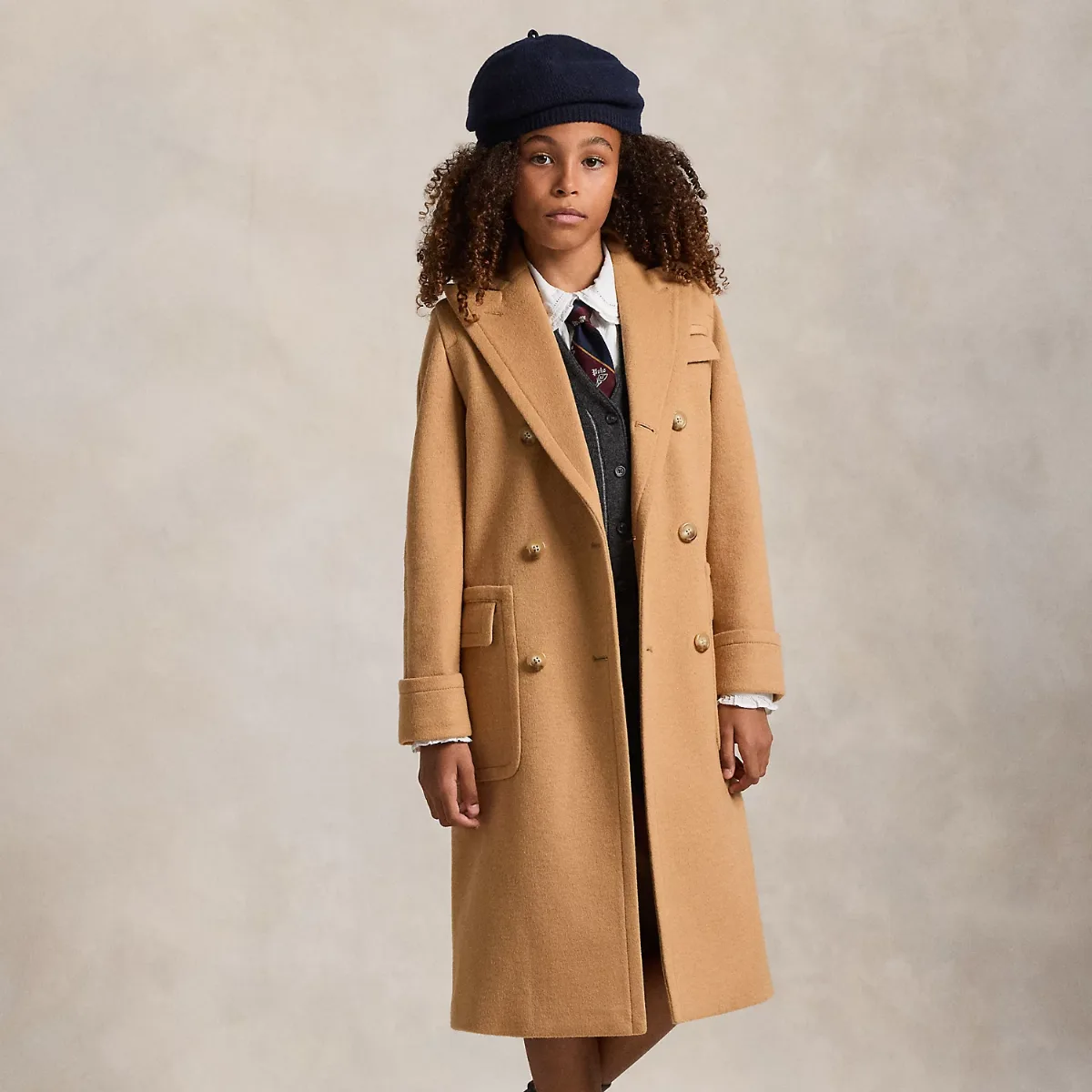 Brushed-Knit Polo Coat by Ralph Lauren