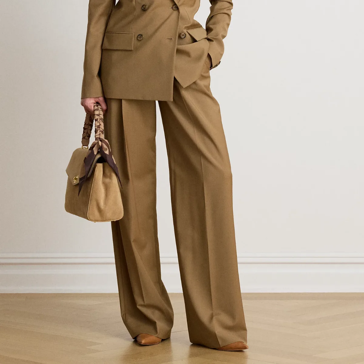 Pleated Wool Pant by Ralph Lauren