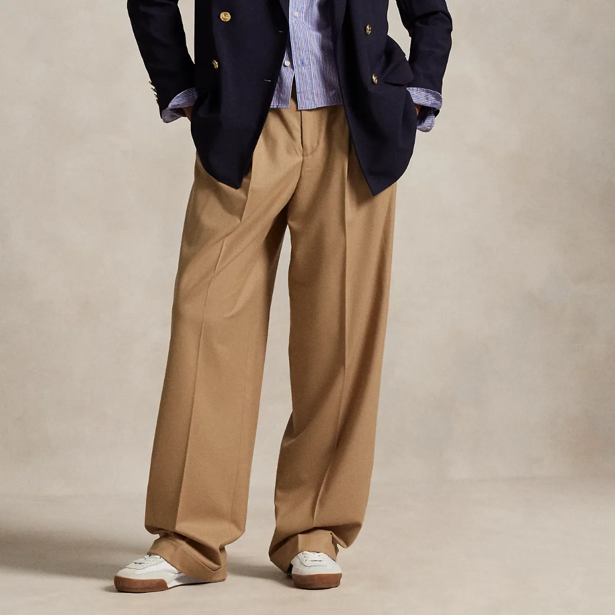 Bacall Doeskin Wool Pant by Ralph Lauren