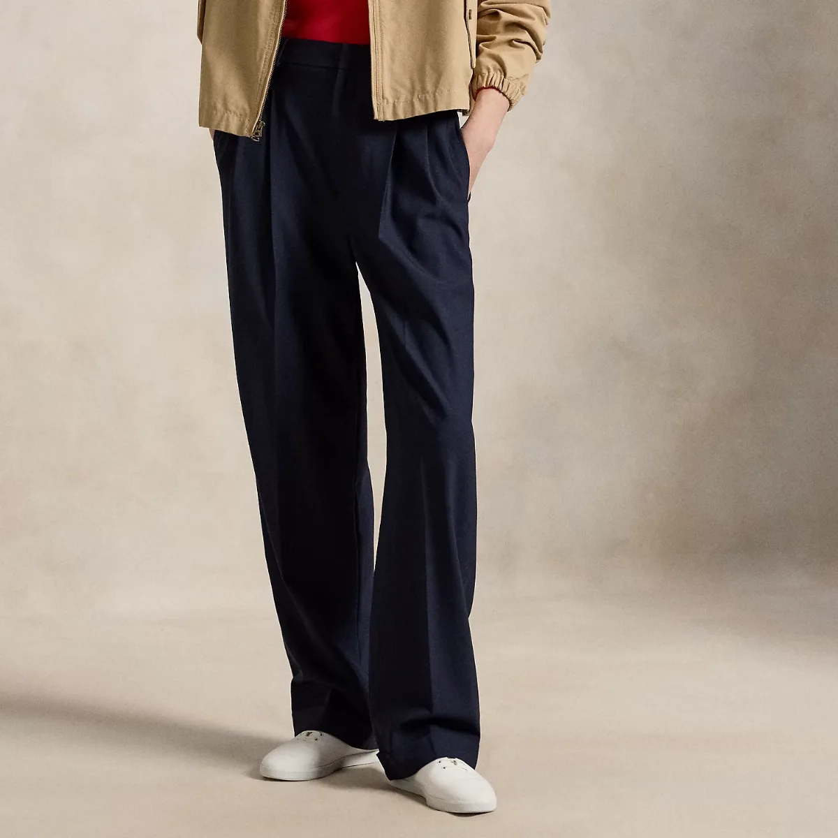 Bacall Wool-Blend Faille Pant by Ralph Lauren