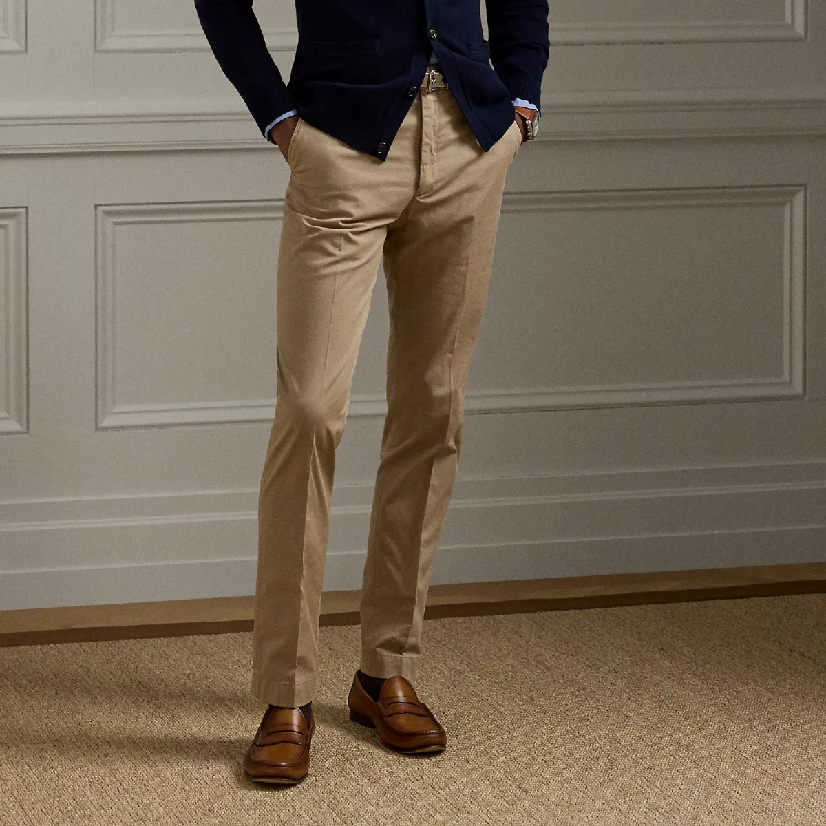 Slim Fit Stretch Chino Trouser by Ralph Lauren