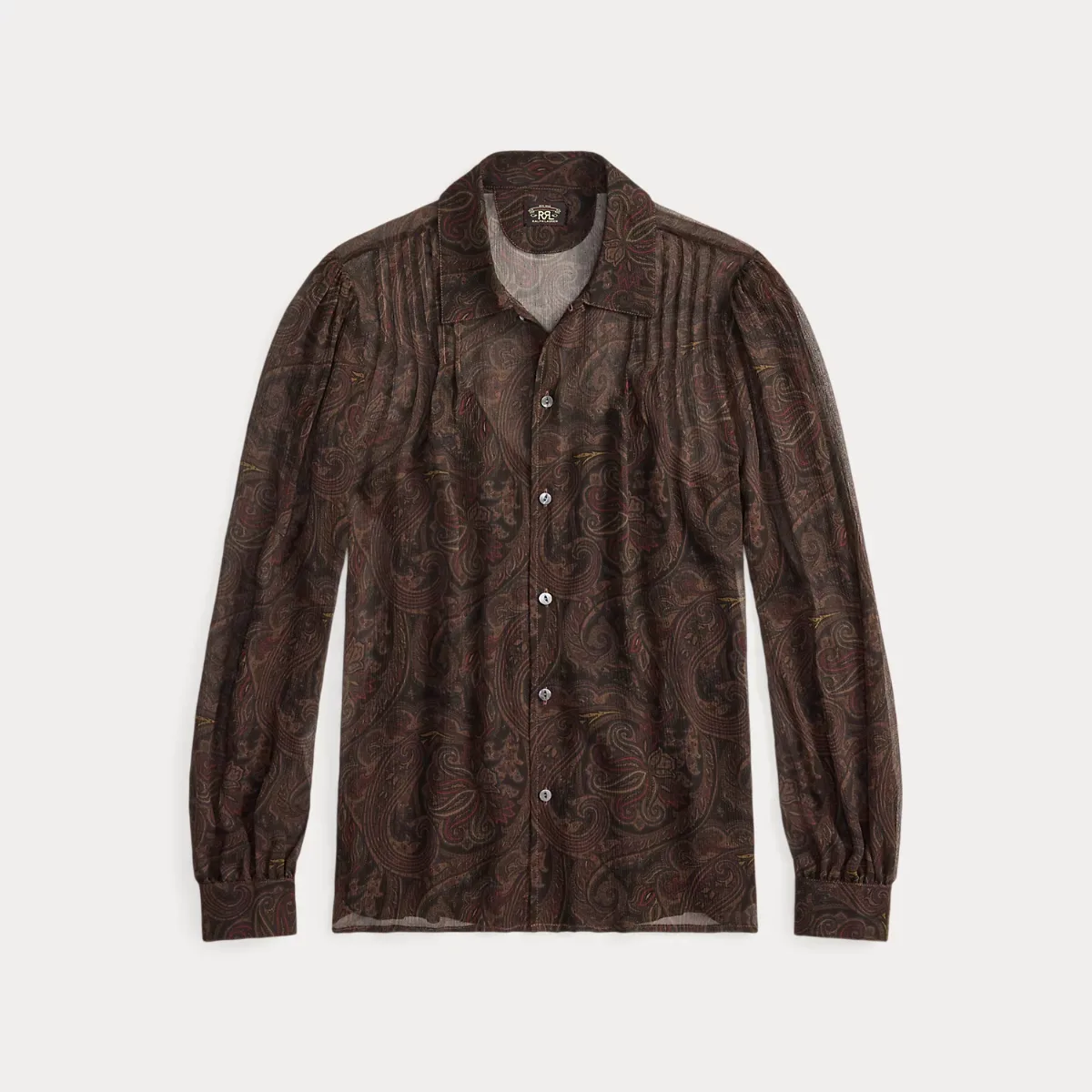 Paisley Silk Tie-Back Blouse by Ralph Lauren