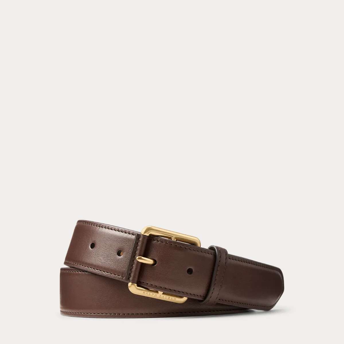 Calfskin Roller-Buckle Belt