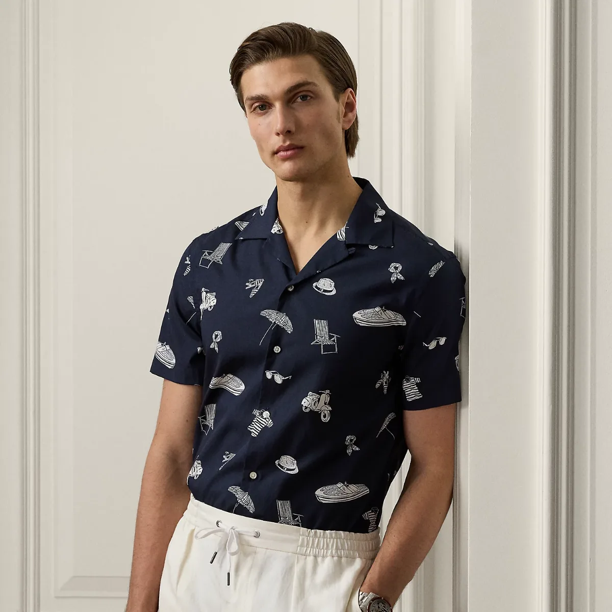 Coastal-Print Camp Shirt by Ralph Lauren