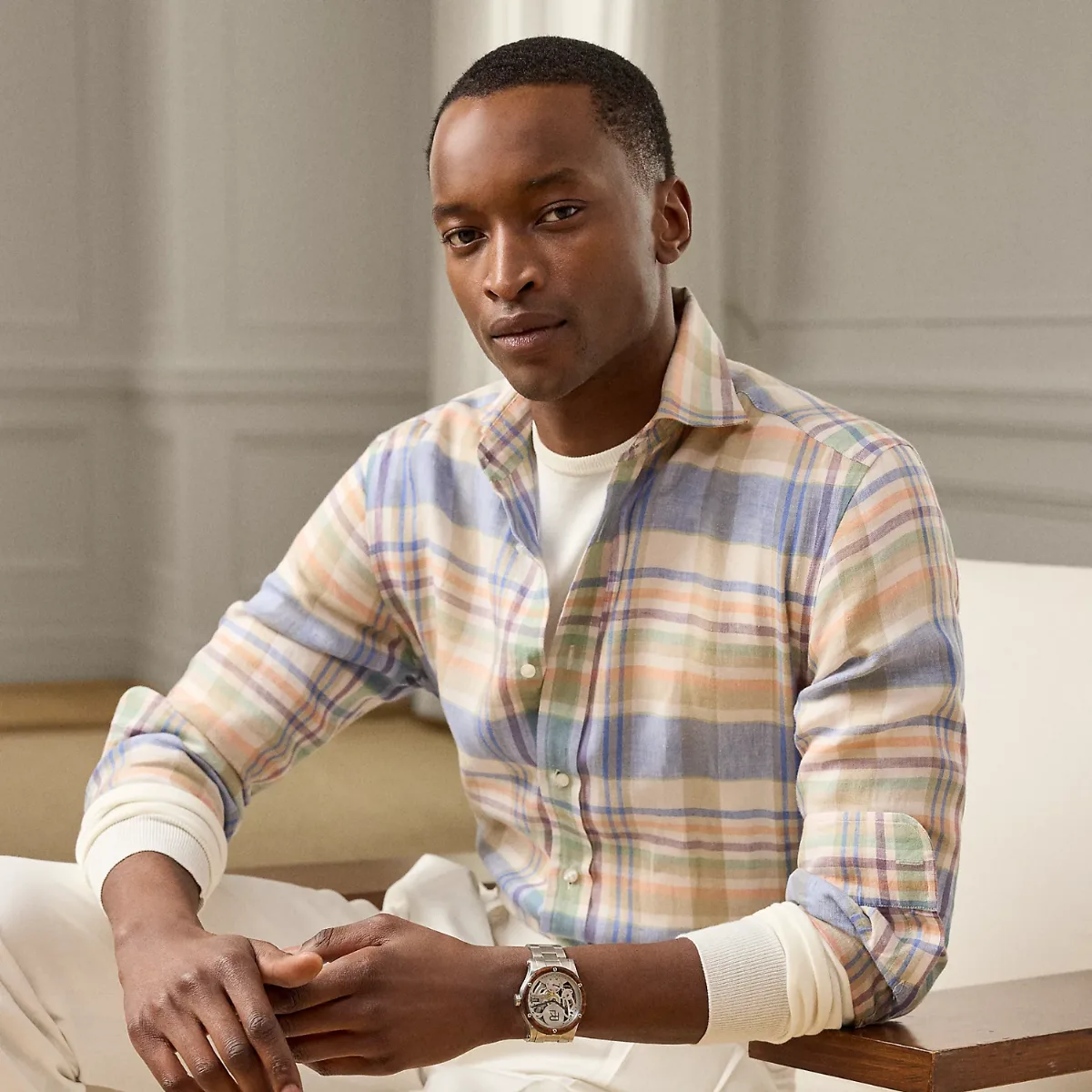 Plaid Linen Shirt