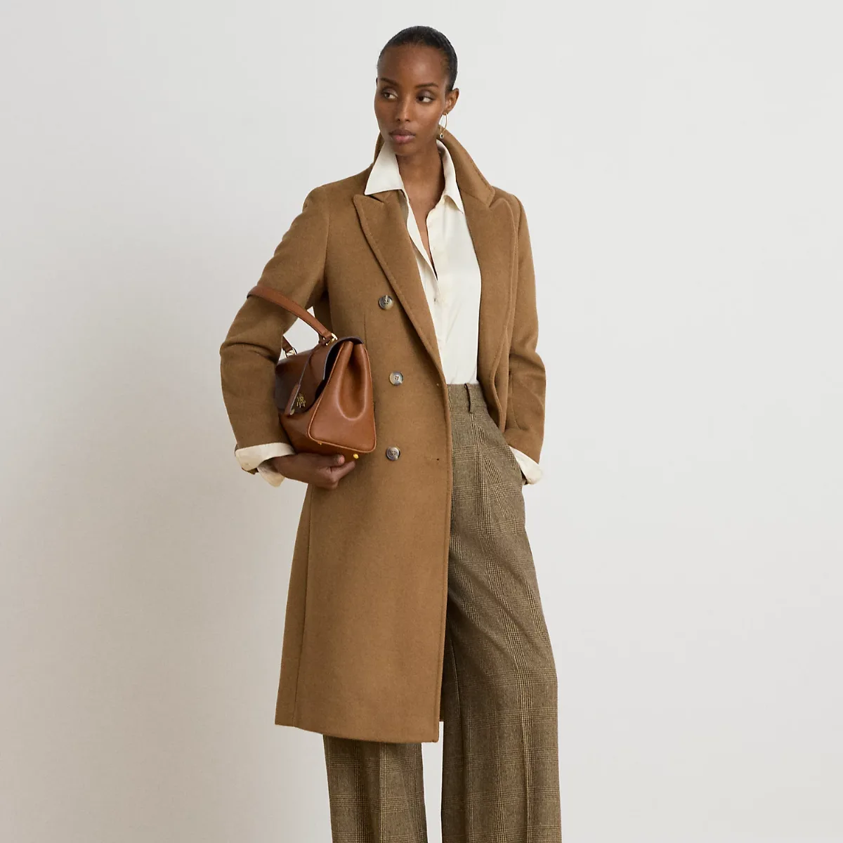 Double-Breasted Wool-Blend Coat by Ralph Lauren