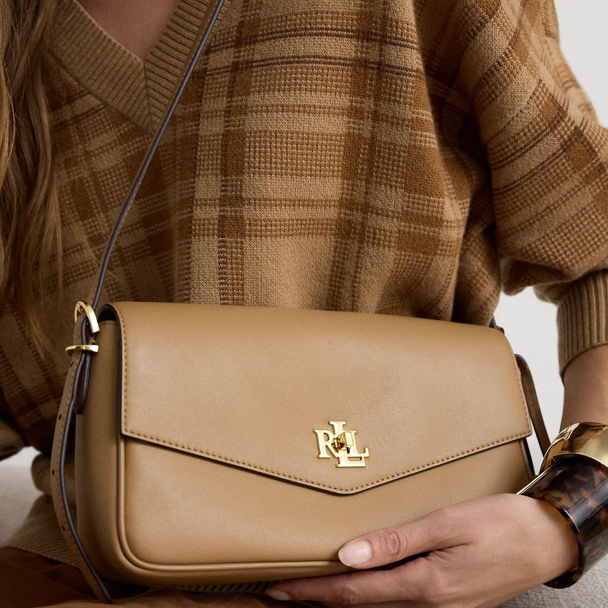 Nappa Leather Medium Farrah Shoulder Bag