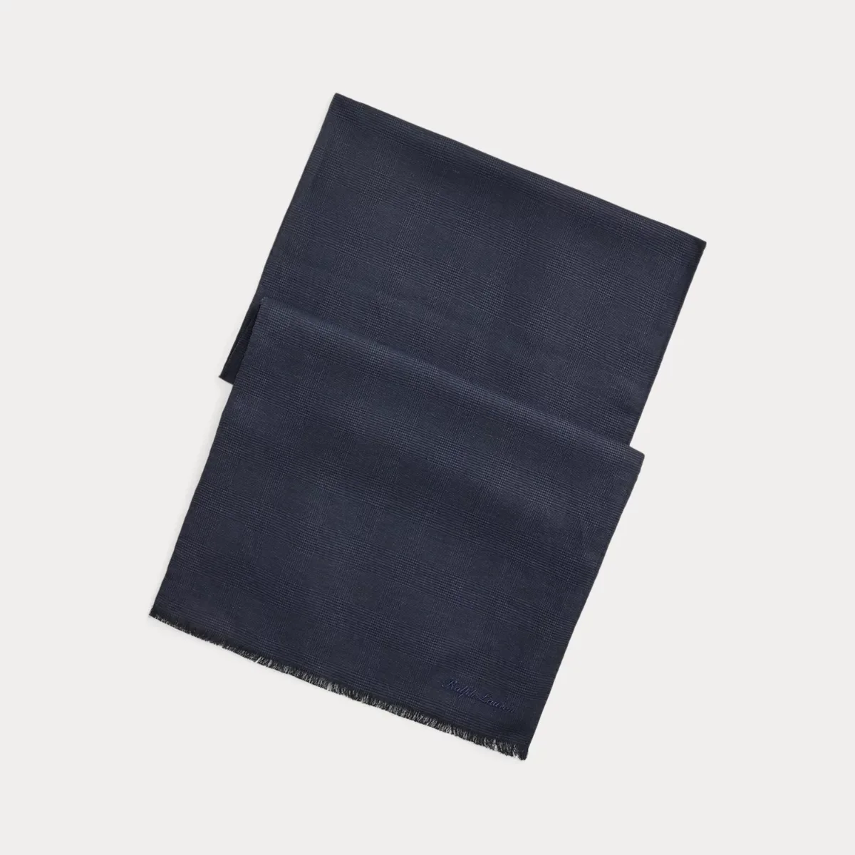 Glen Plaid Linen-Silk Scarf by Ralph Lauren