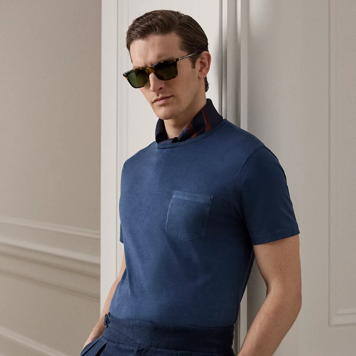 Garment-Dyed Jersey Pocket T-Shirt by Ralph Lauren