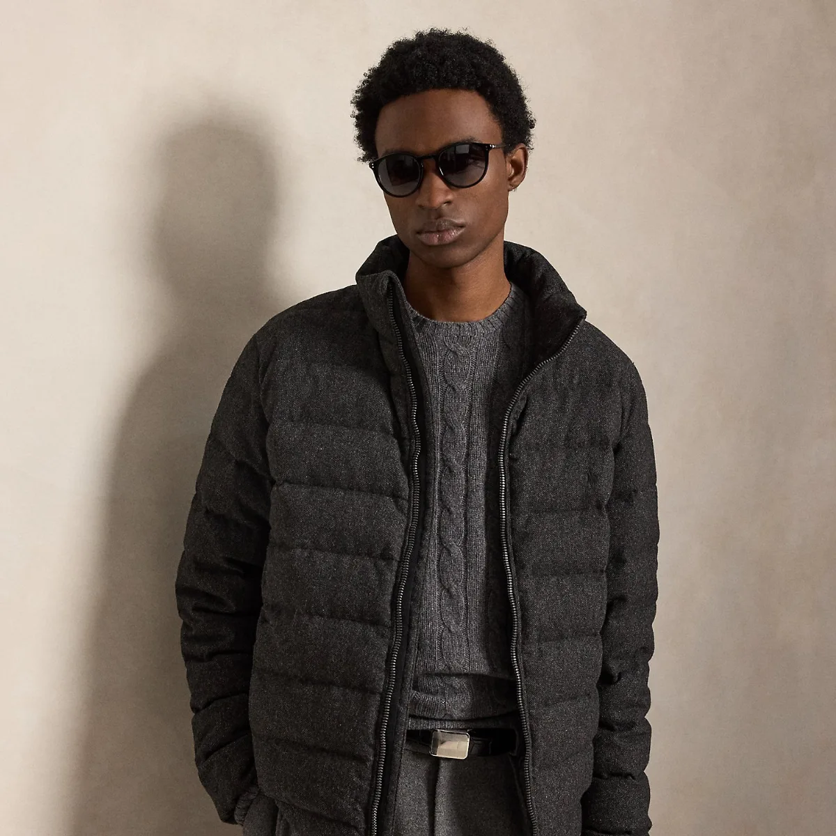 The Colden Herringbone Down Jacket by Ralph Lauren