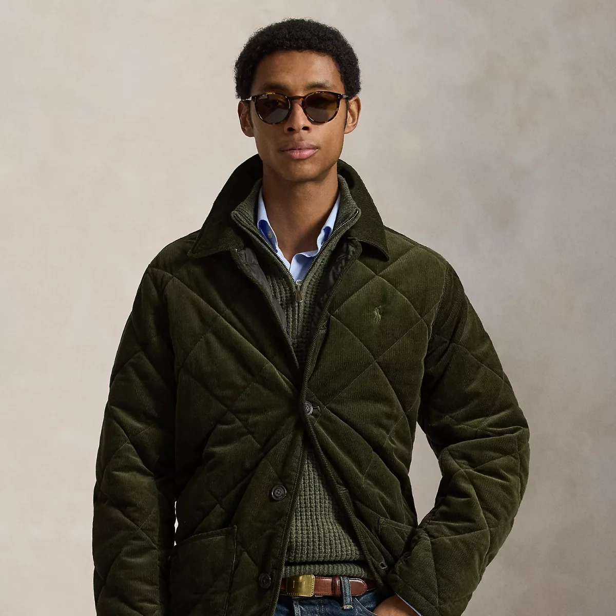 Quilted Corduroy Barn Coat by Ralph Lauren