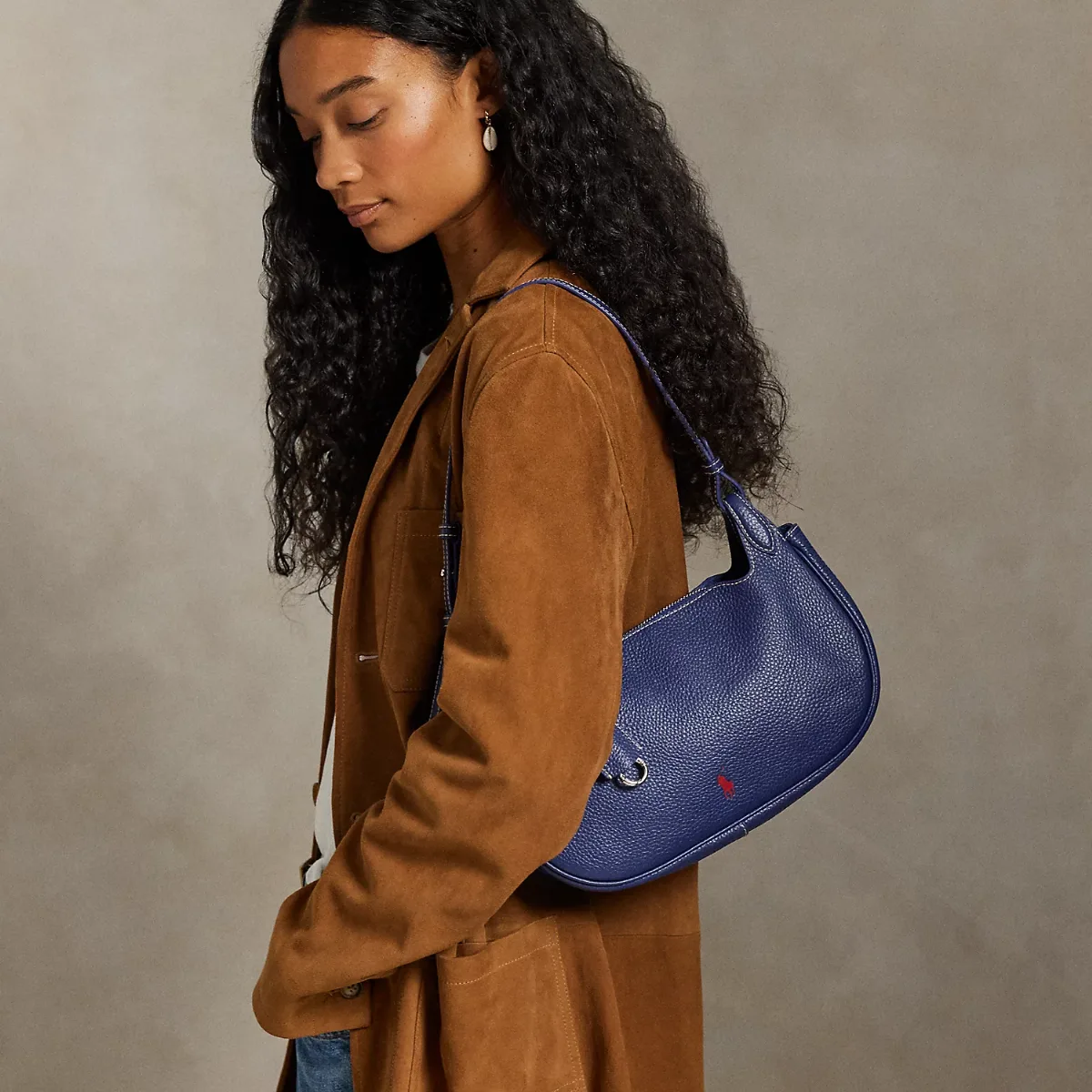 Polo Play Leather Shoulder Bag by Ralph Lauren