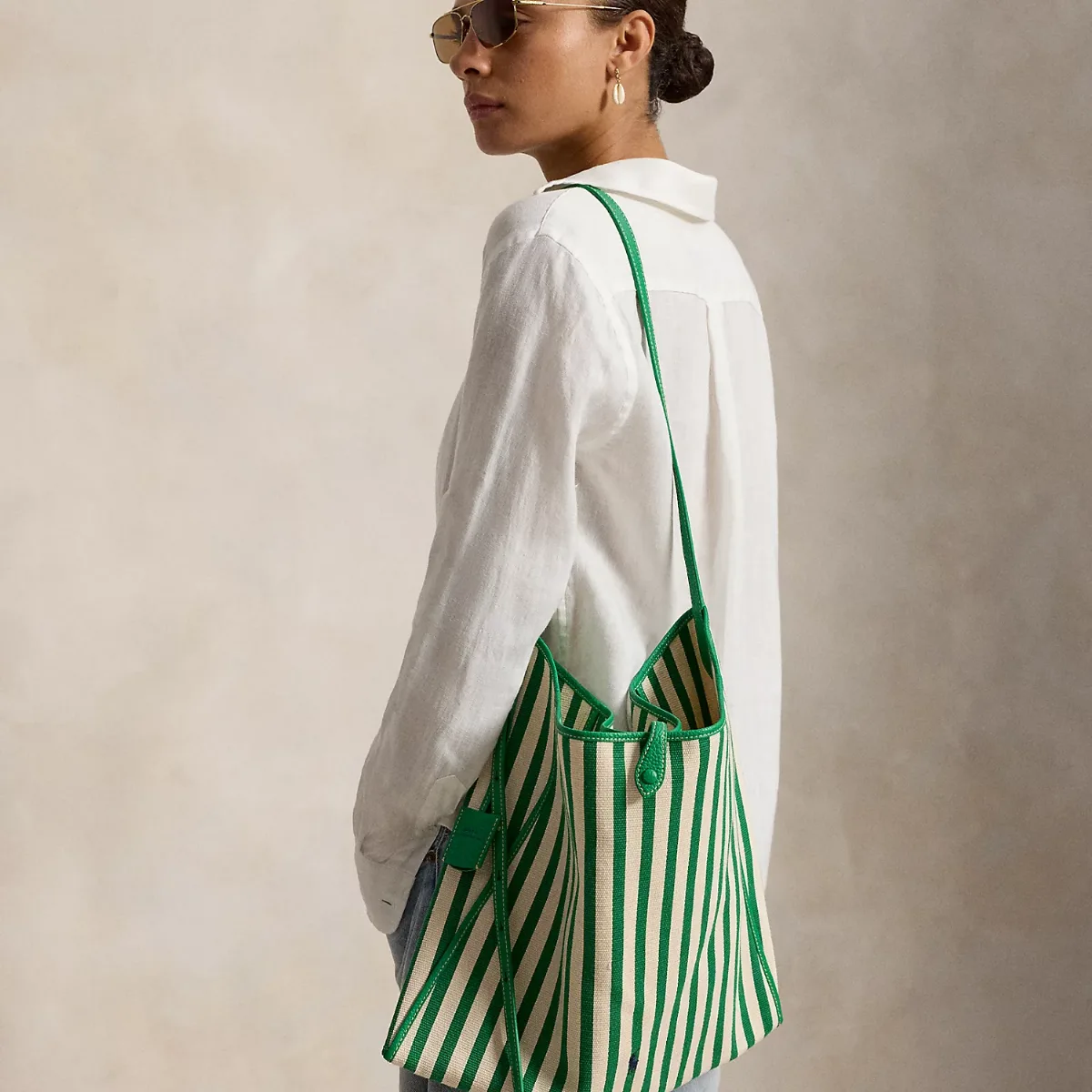 Polo Play Striped Canvas Messenger Bag by Ralph Lauren